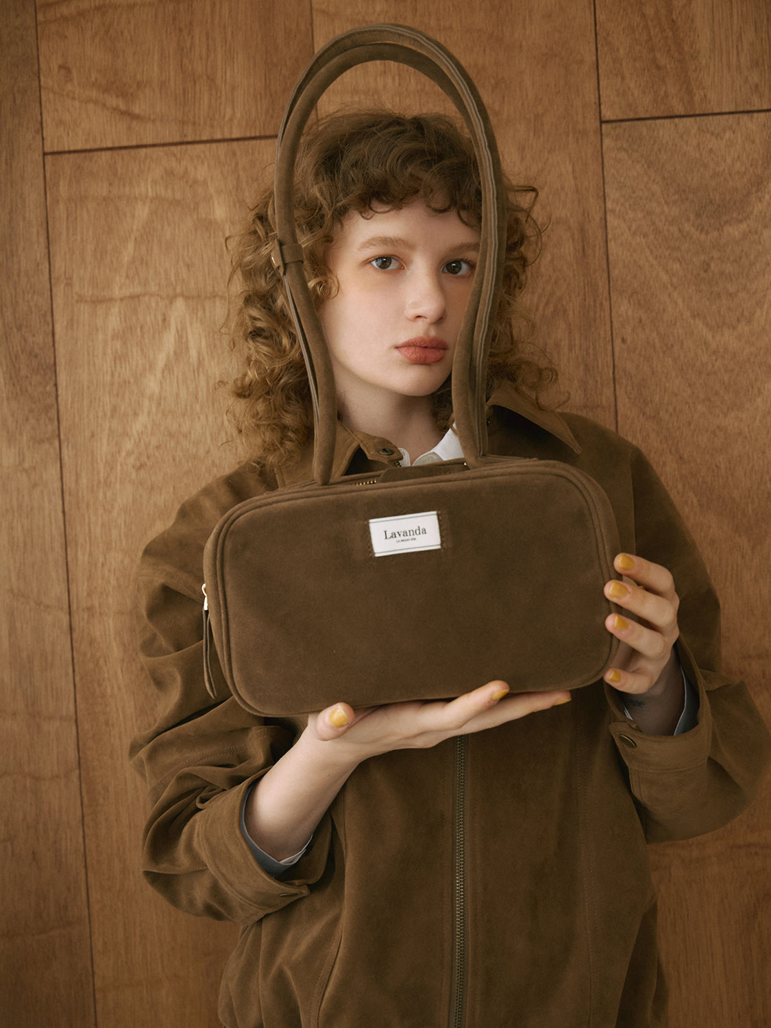 フェイクレザースクエアバッグ