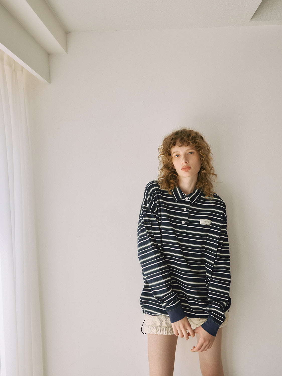 ボーダーラガーシャツ