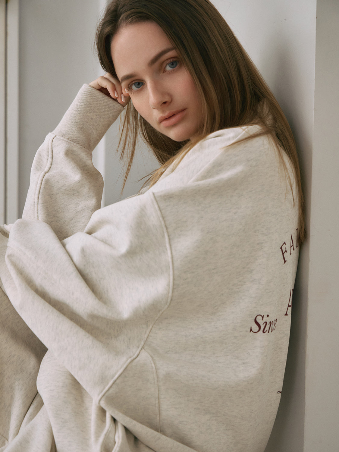 ハーフジップロゴスウェットプルオーバー