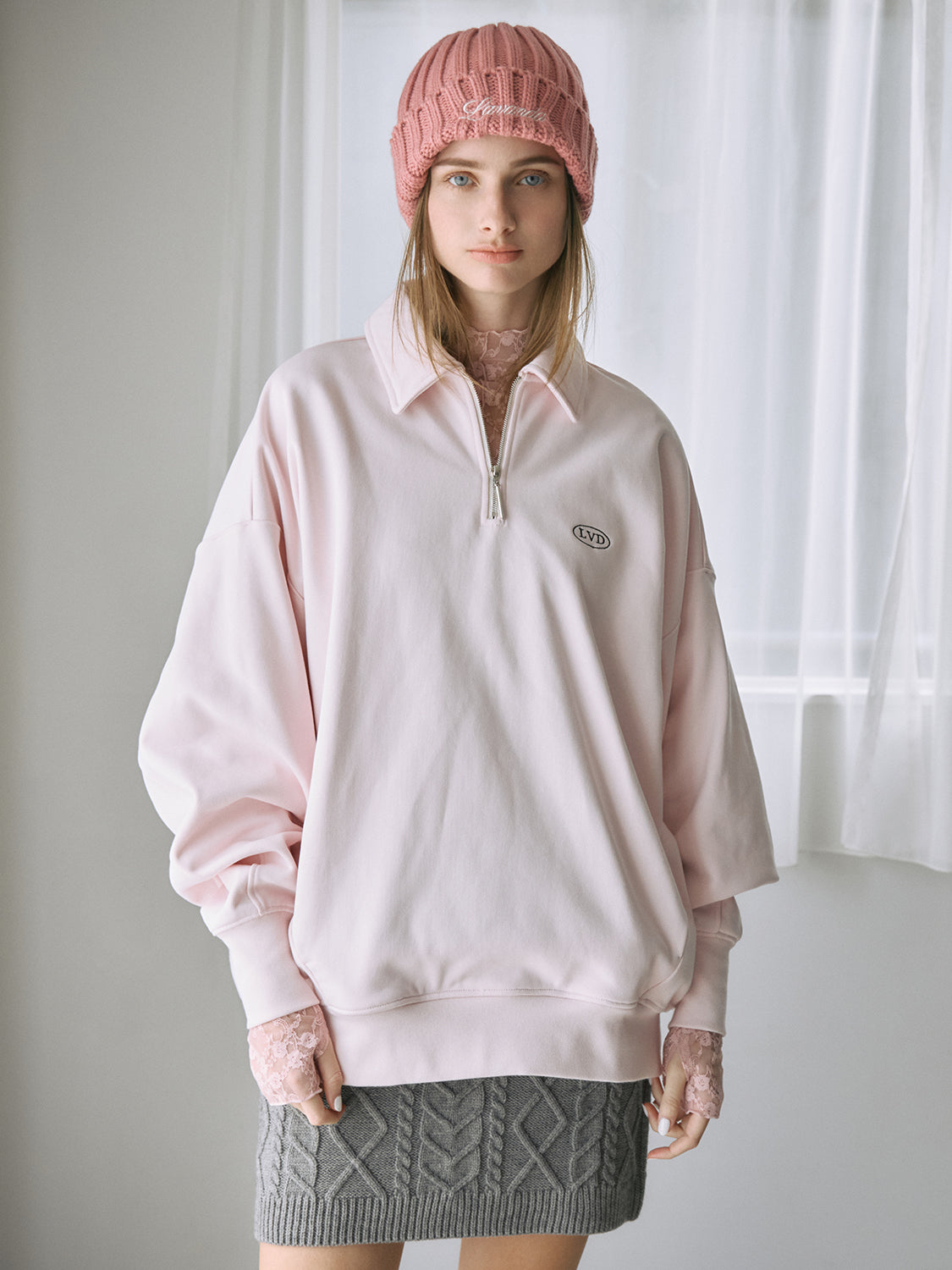 ワンポイントニットキャップ