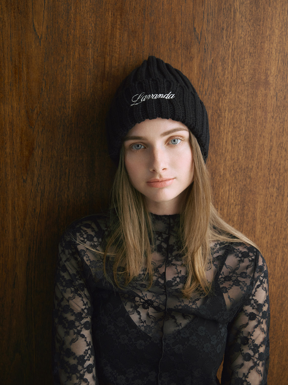 ワンポイントニットキャップ