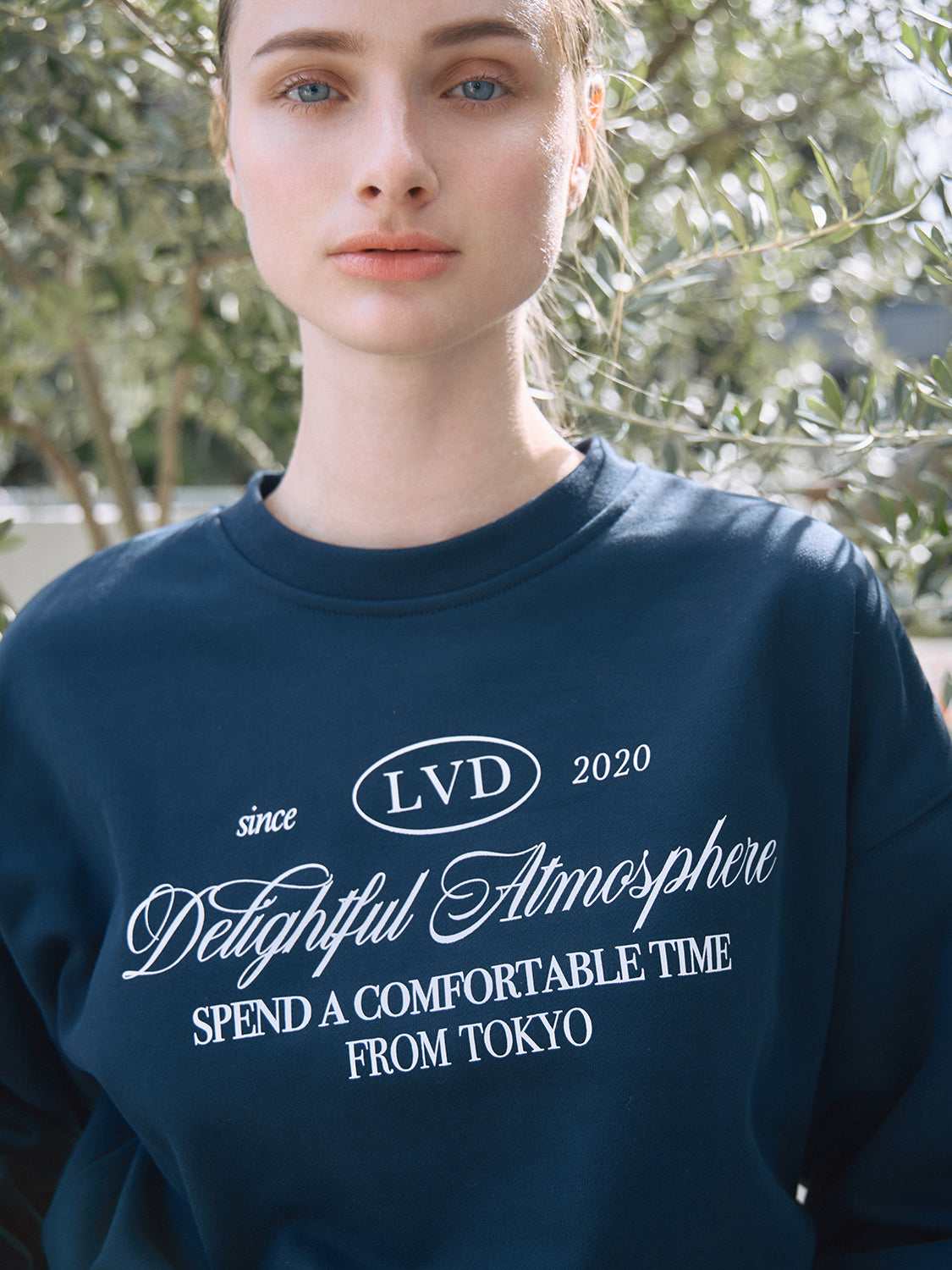 クロップドスウェットプルオーバー