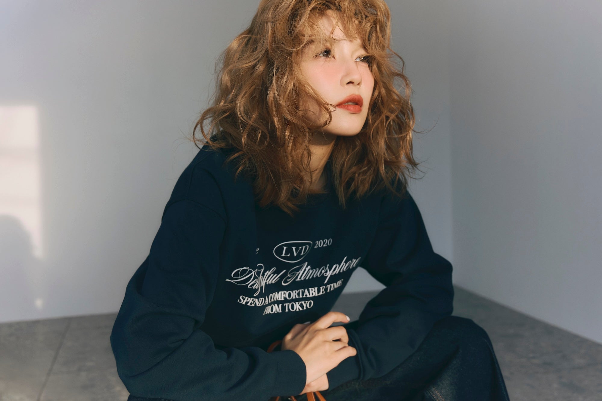 ラバンダ　トレーナー LOOK BOOK