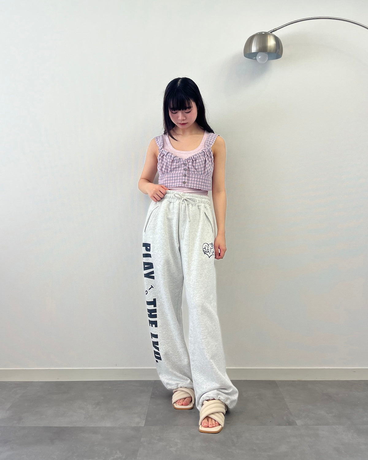 LAVANDA ナイロンコンビフーディー beige snap
