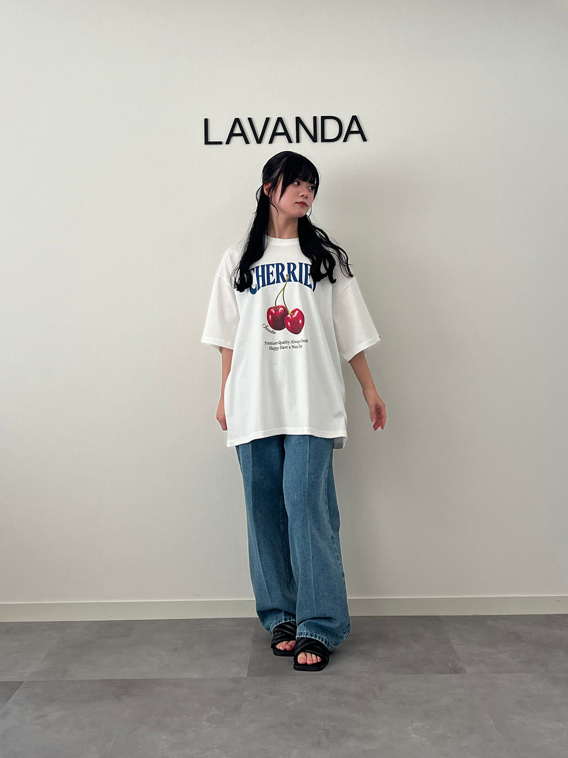 Lavanda 【HELLO KITTY】デニムパンツ LAVANDA HELLO KITTYコラボデニム