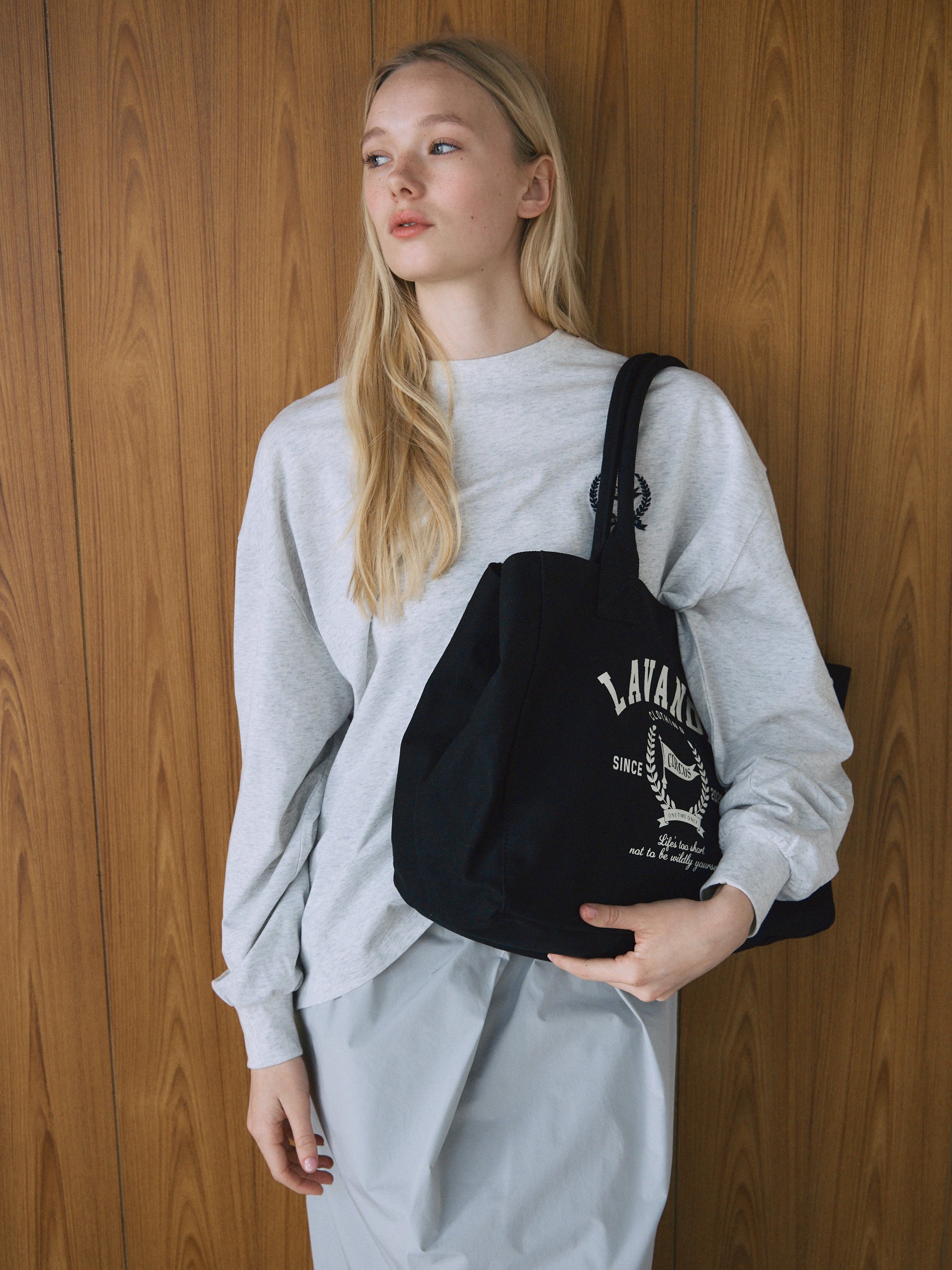 カレッジロゴキャンバストートバッグ