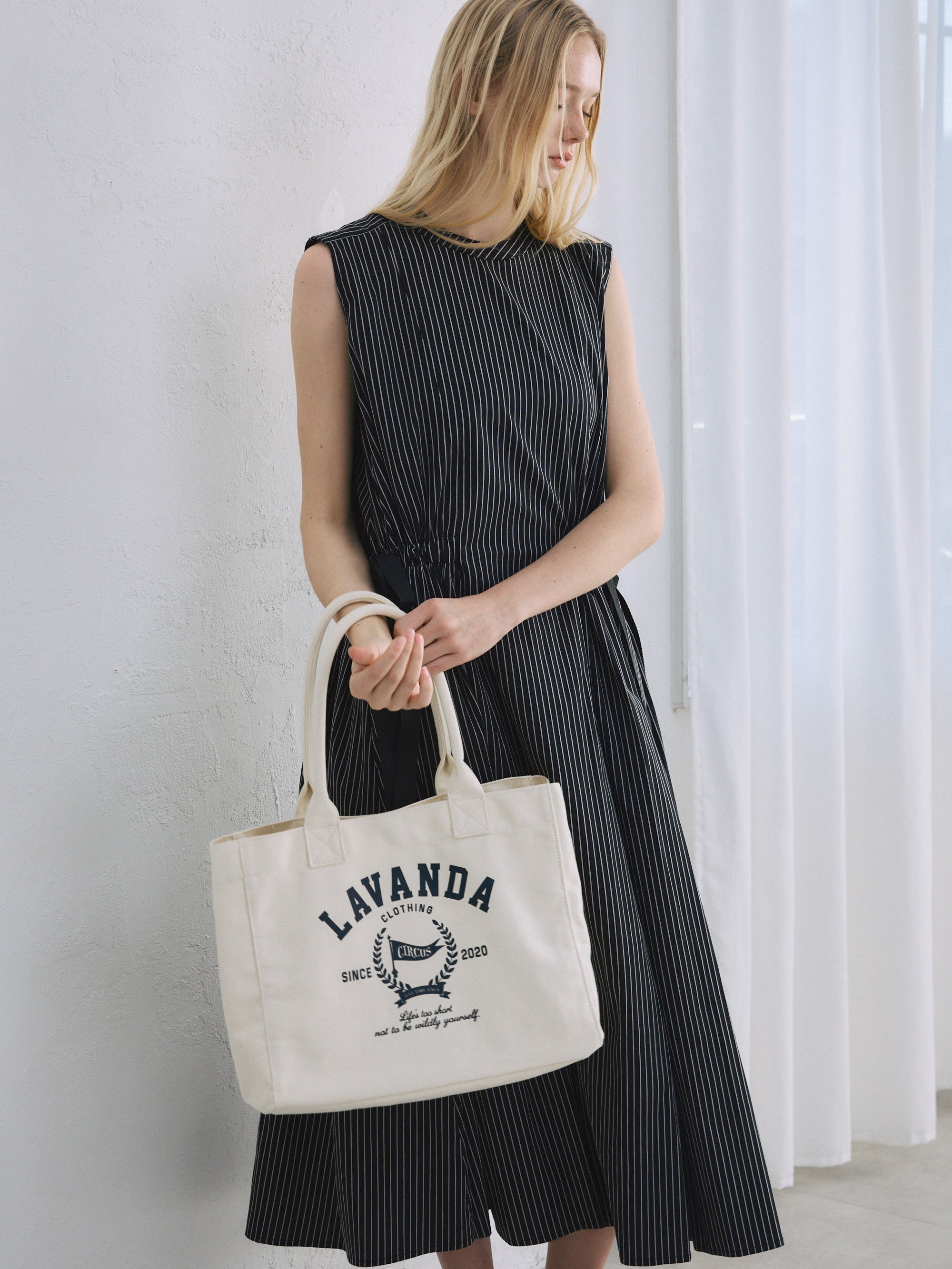 ストライプワンピース