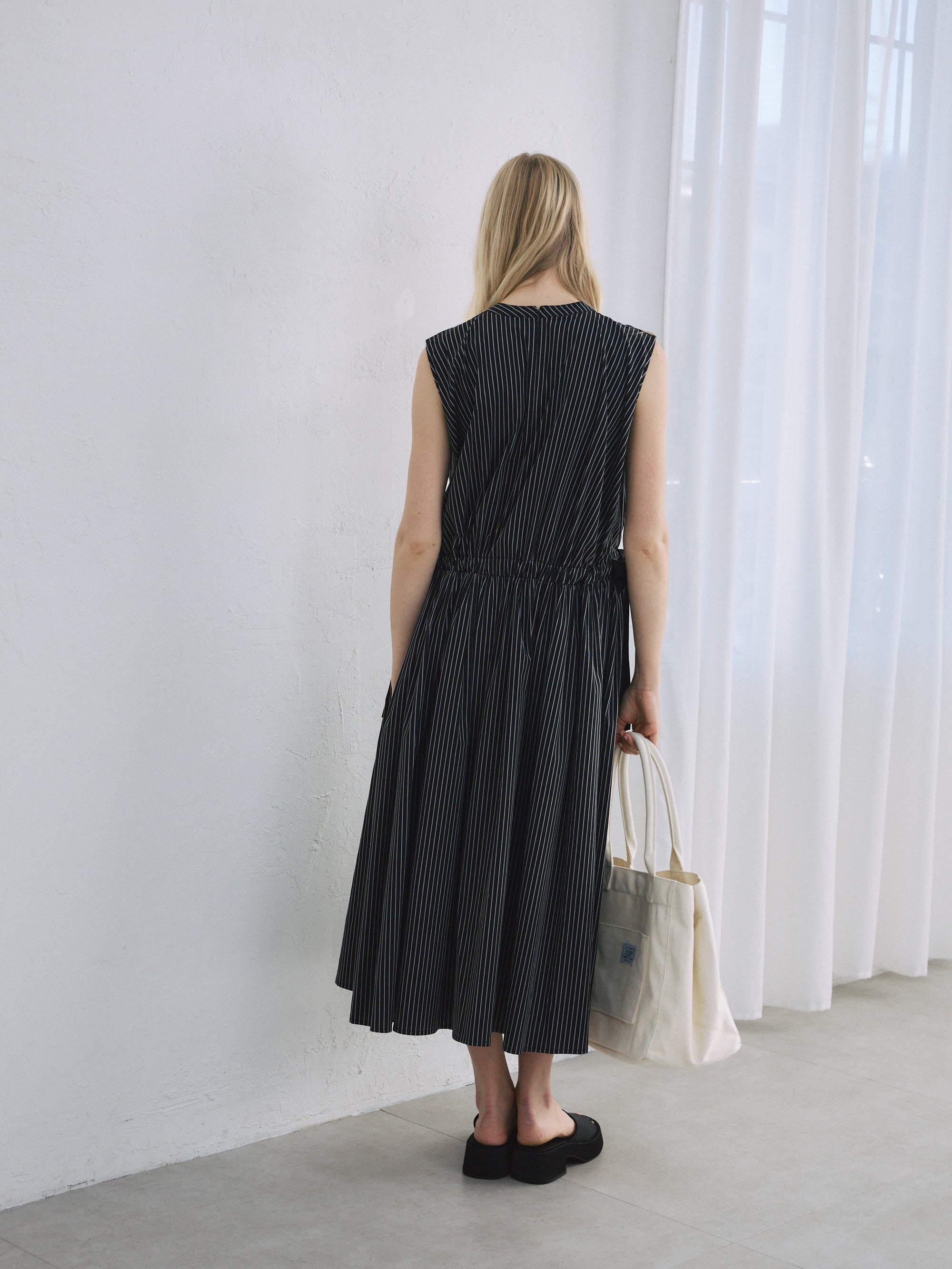 ストライプワンピース