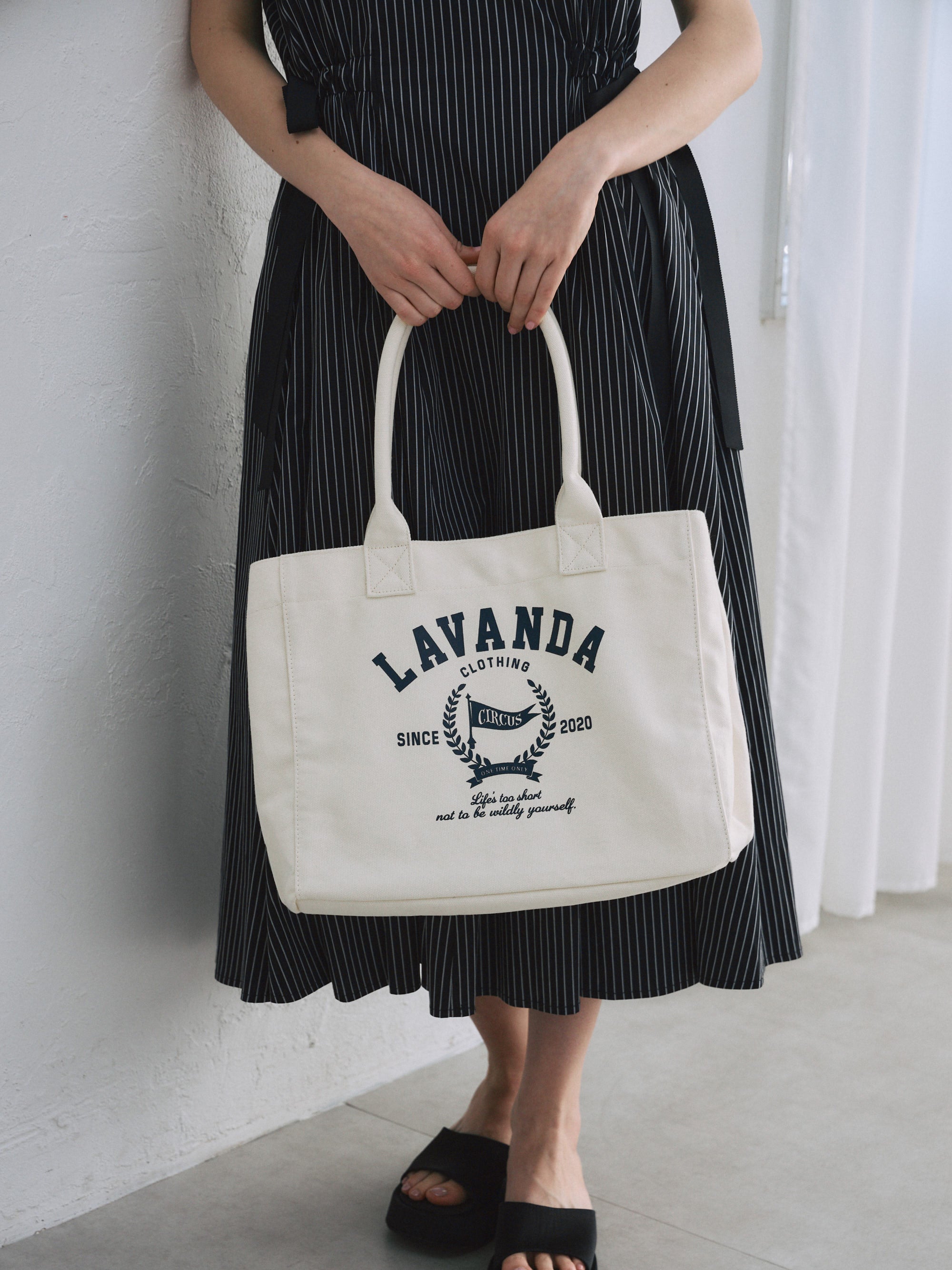 カレッジロゴキャンバストートバッグ