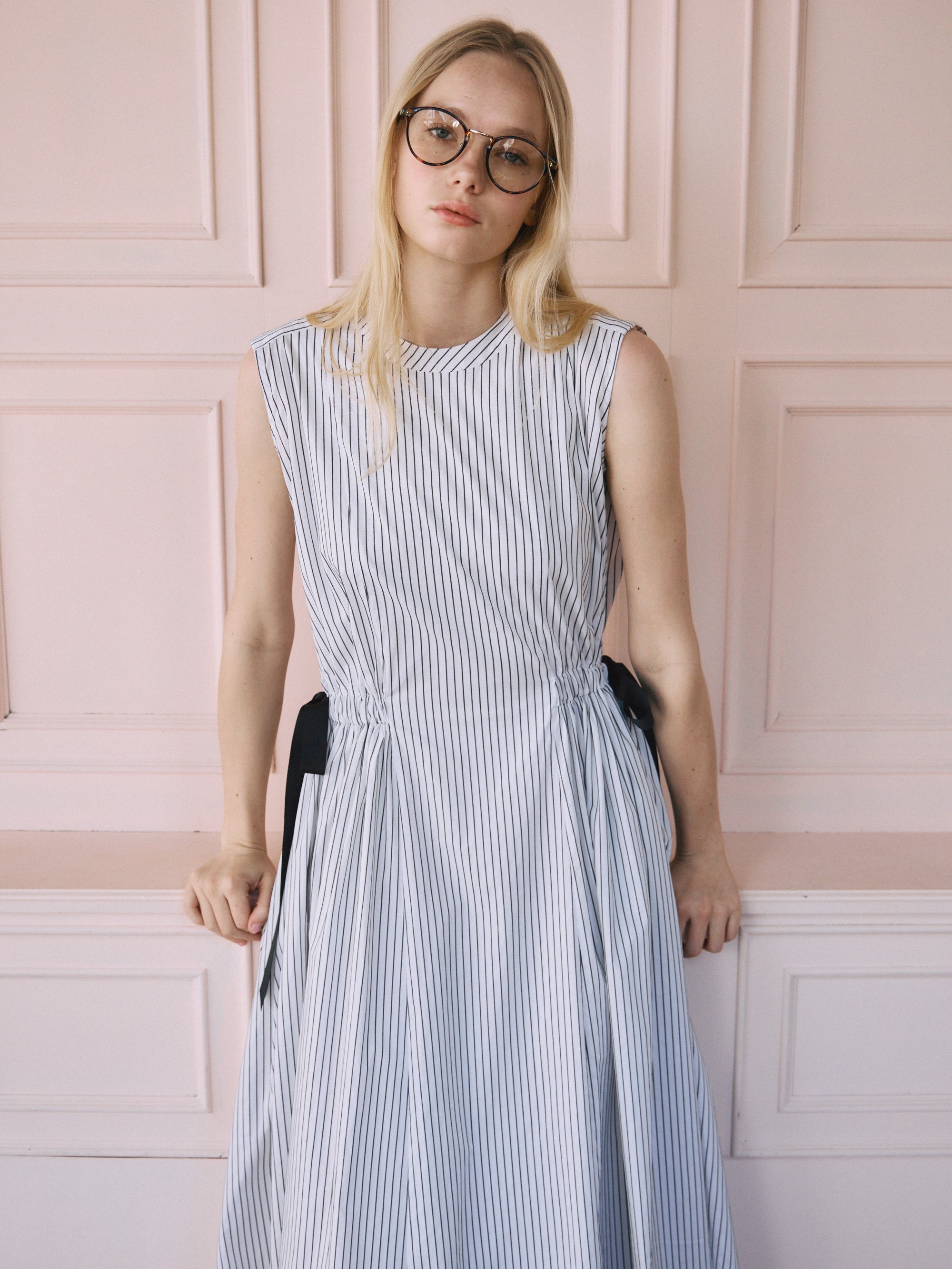 ストライプワンピース