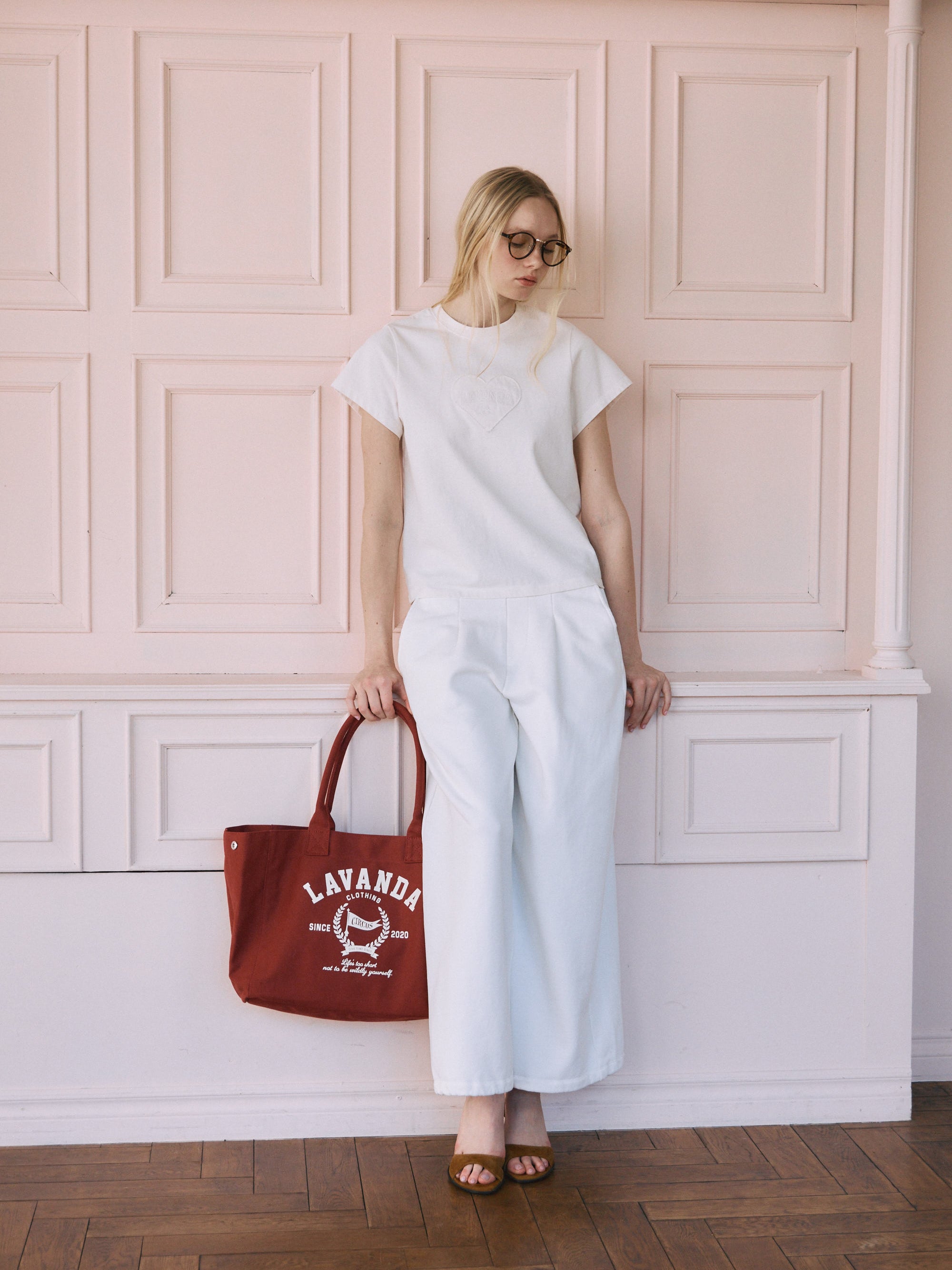 カレッジロゴキャンバストートバッグ