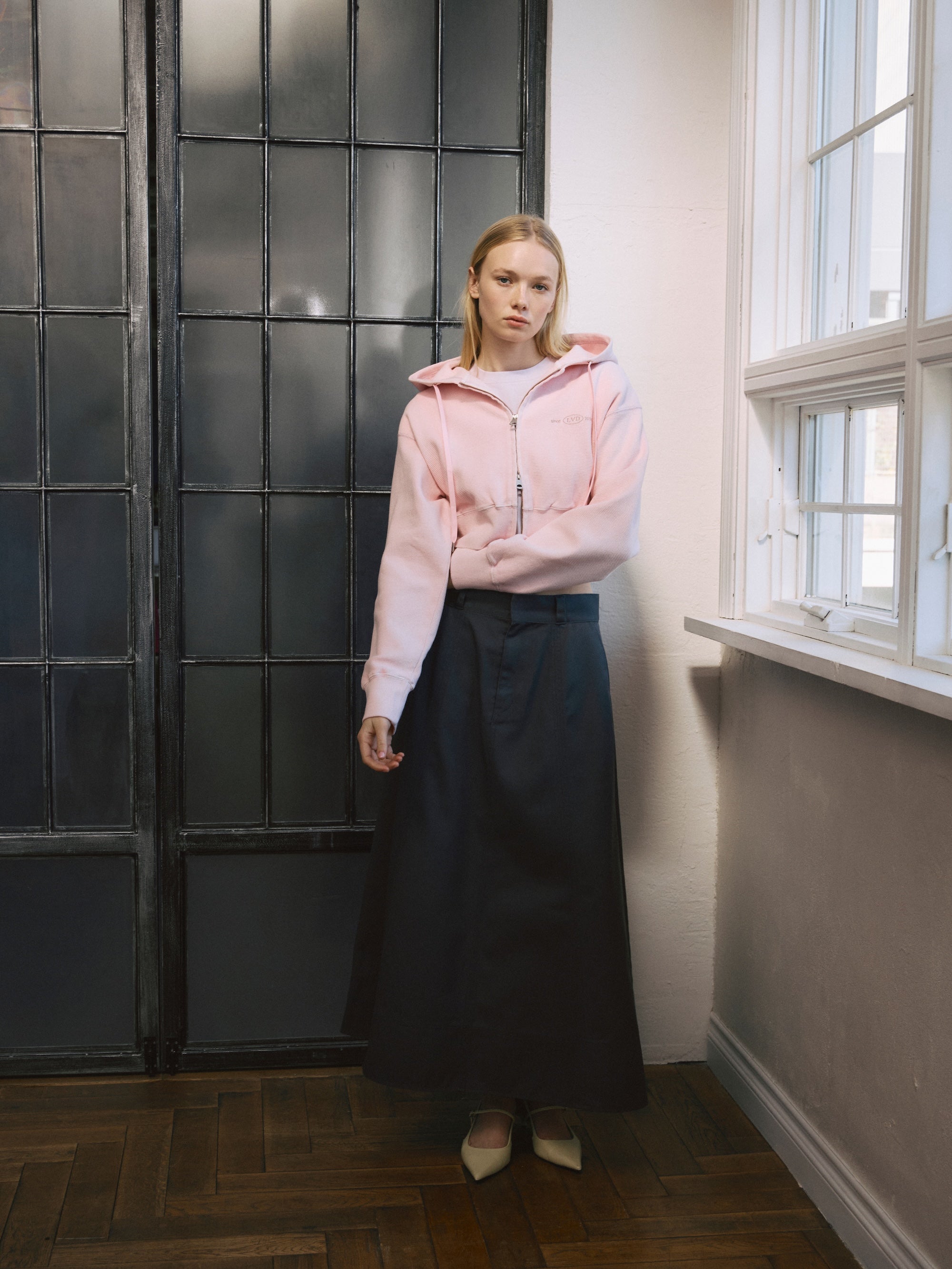 【Dickies®×LAVANDA】Wジップショートパーカー