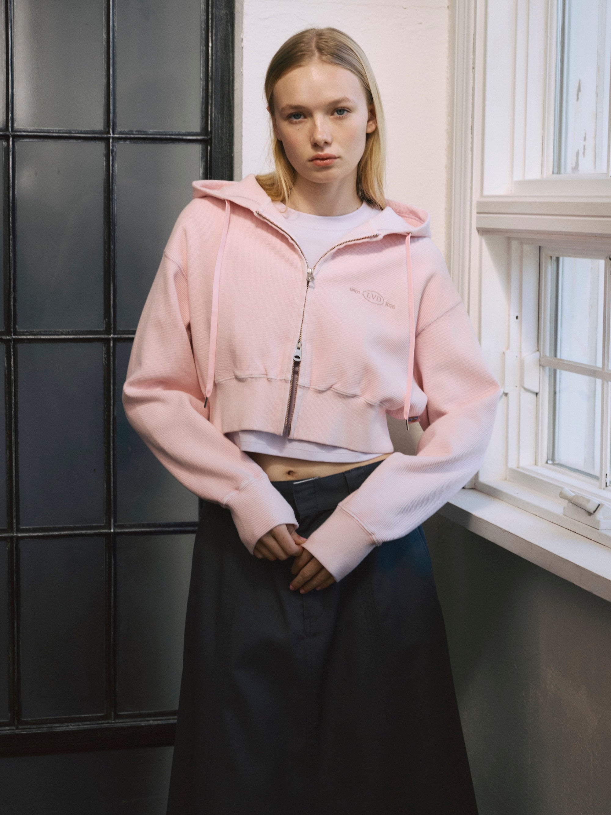 【Dickies®×LAVANDA】Wジップショートパーカー