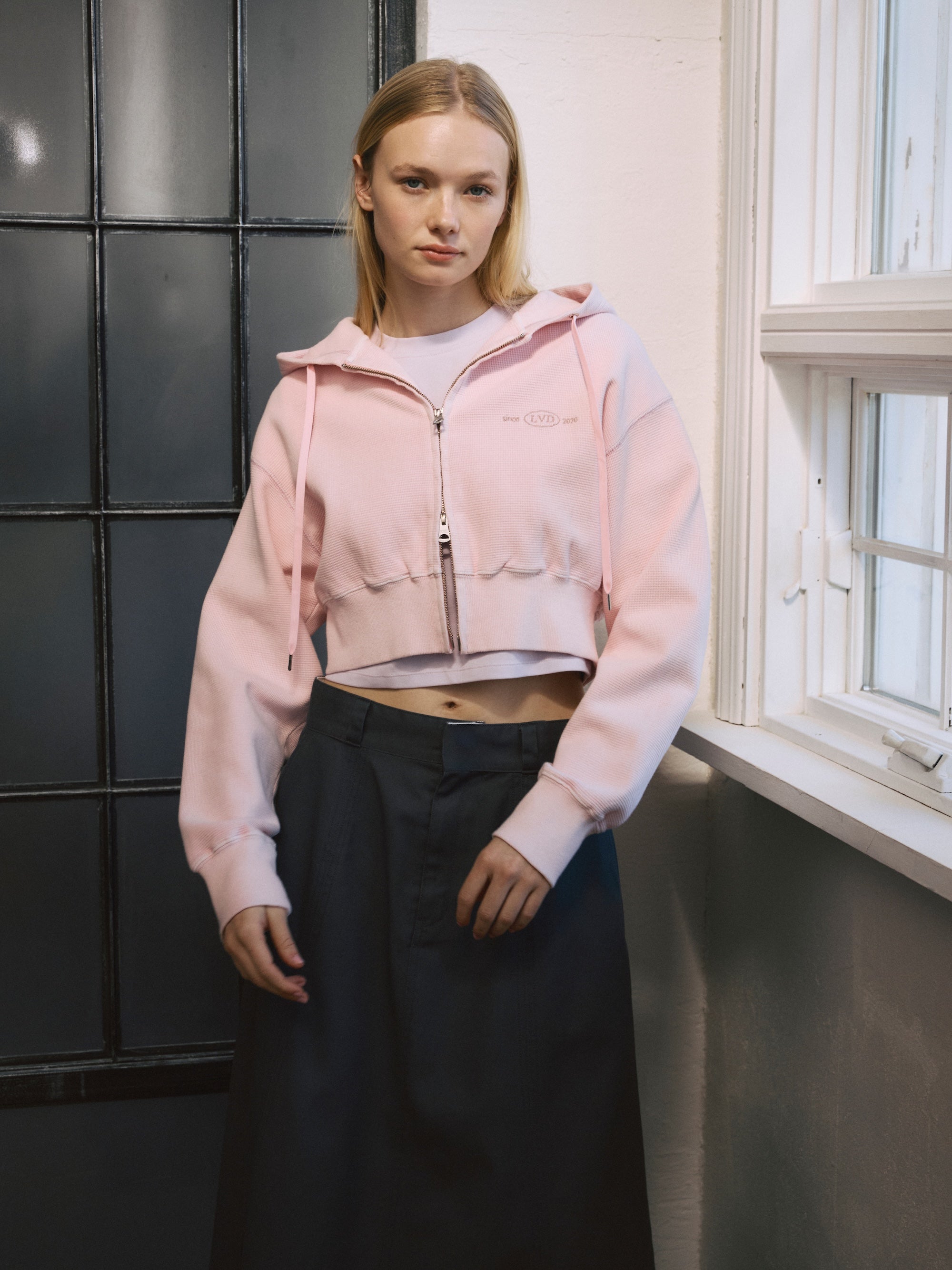 【Dickies®×LAVANDA】Wジップショートパーカー