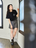 LH ラインストーンショート丈Tシャツ