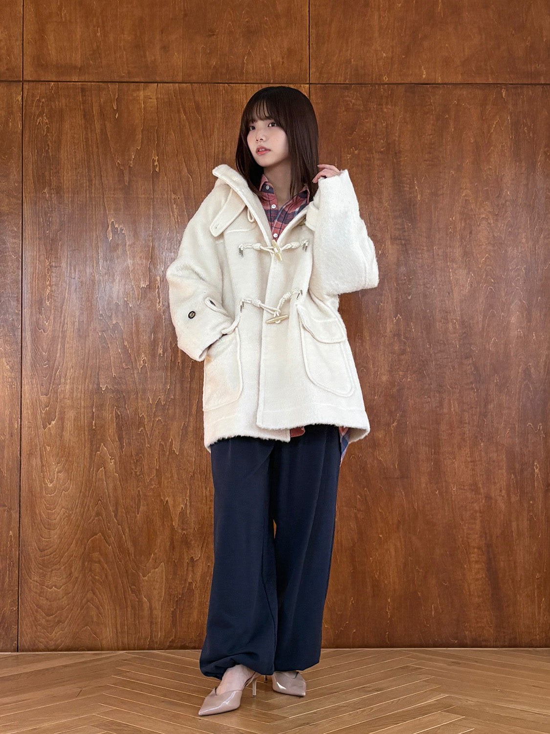 シャギーダッフルコート