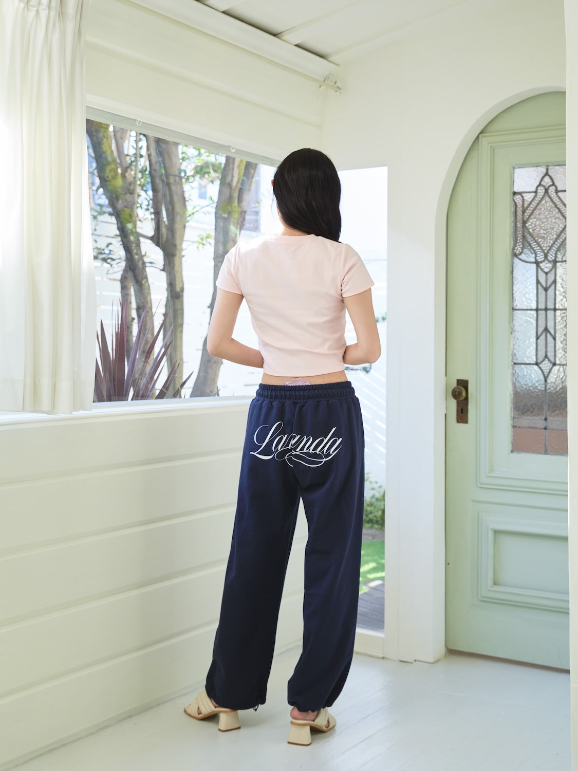 SET】ロゴTシャツ＆スウェットパンツ