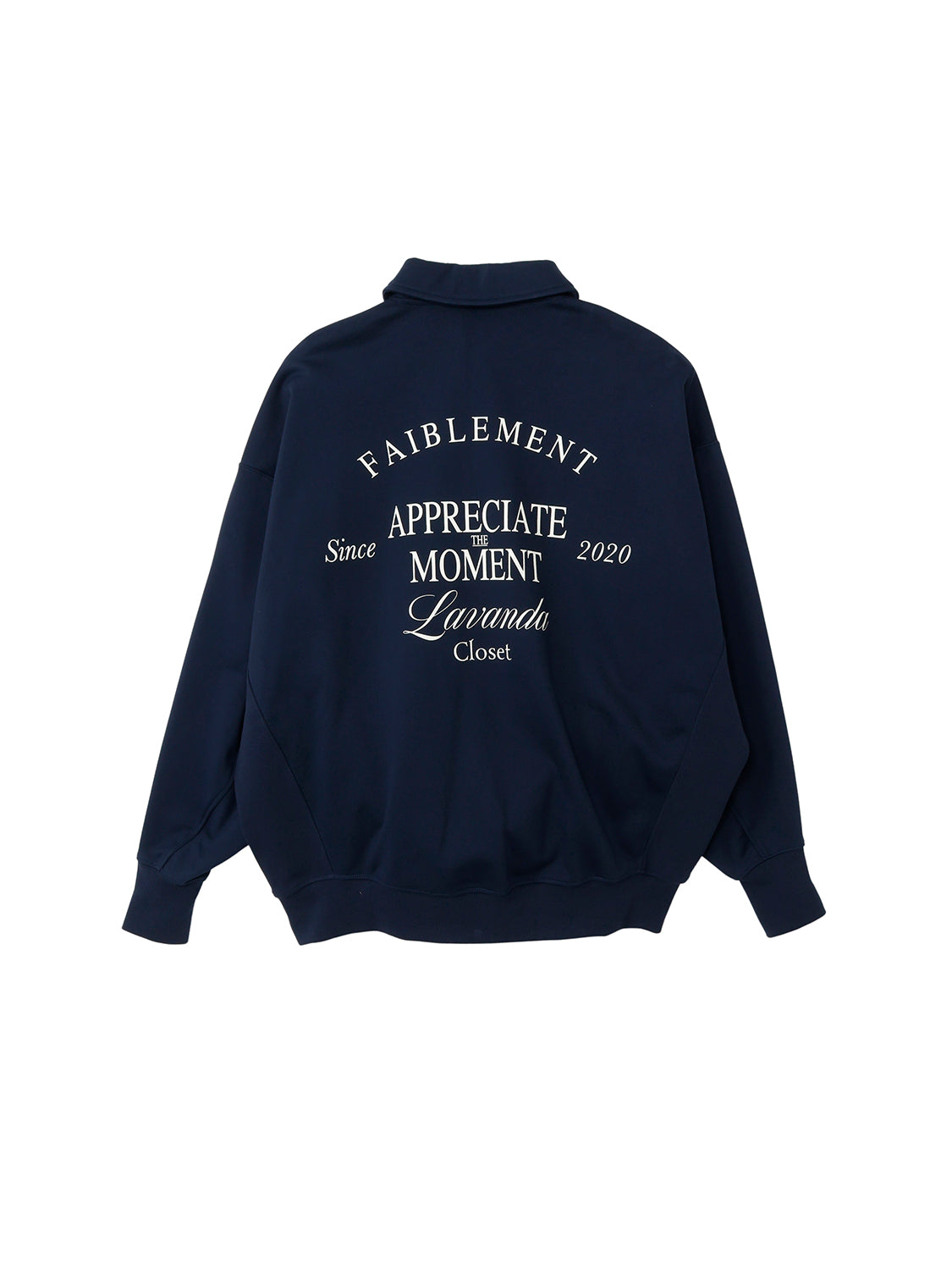 ハーフジップロゴスウェットプルオーバー