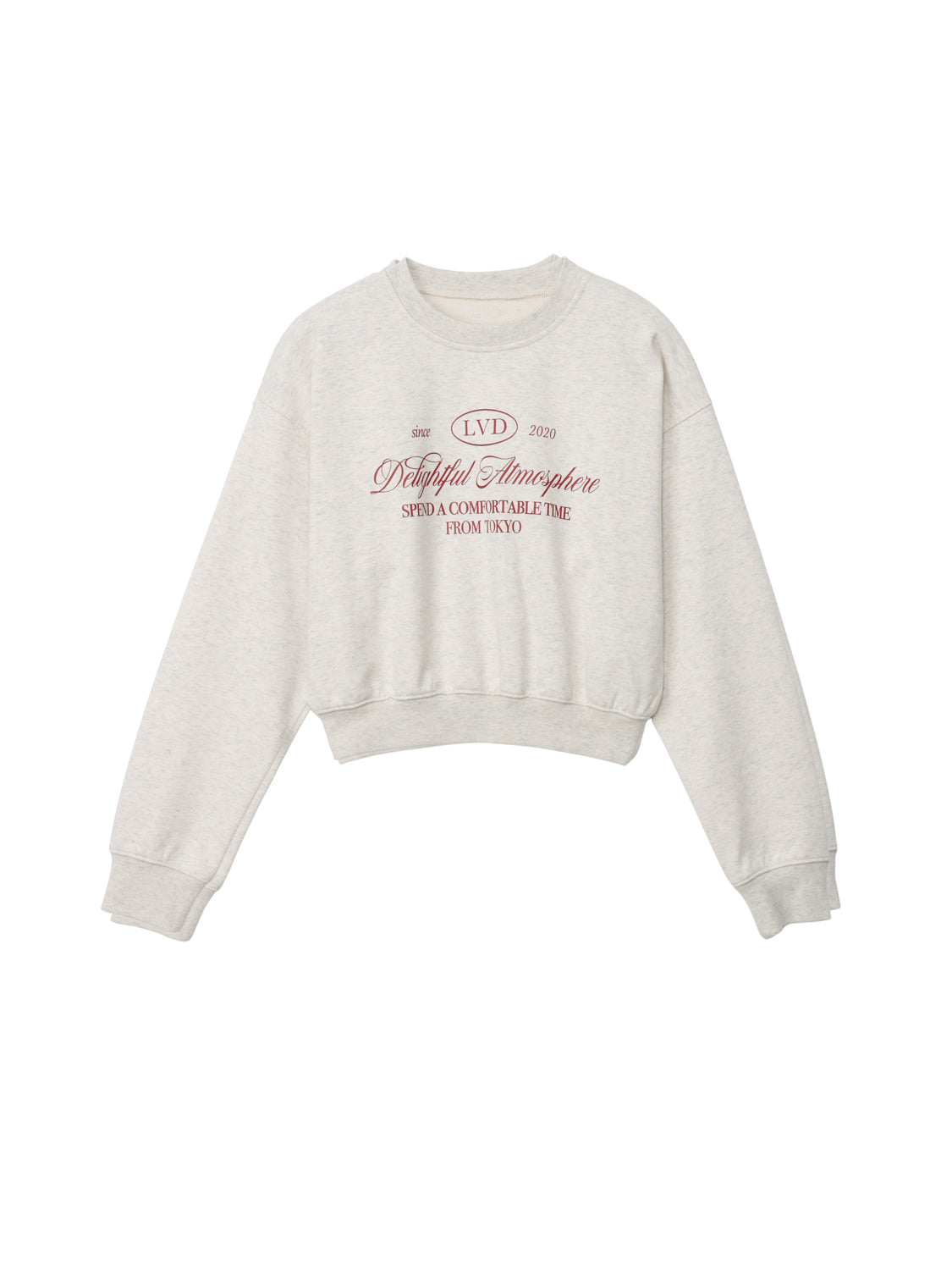 クロップドスウェットプルオーバー