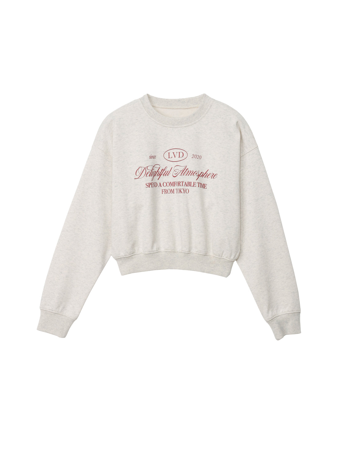 クロップドスウェットプルオーバー