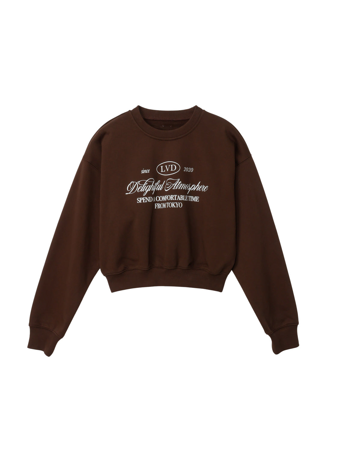 クロップドスウェットプルオーバー