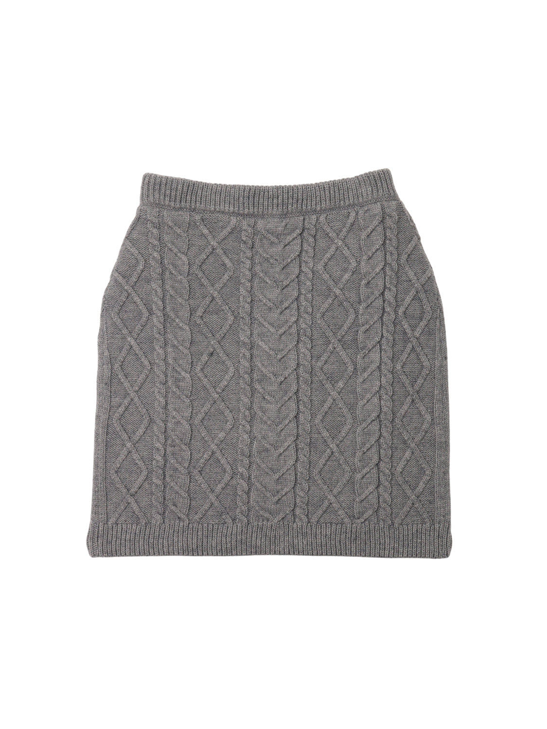 ケーブルニットスカート