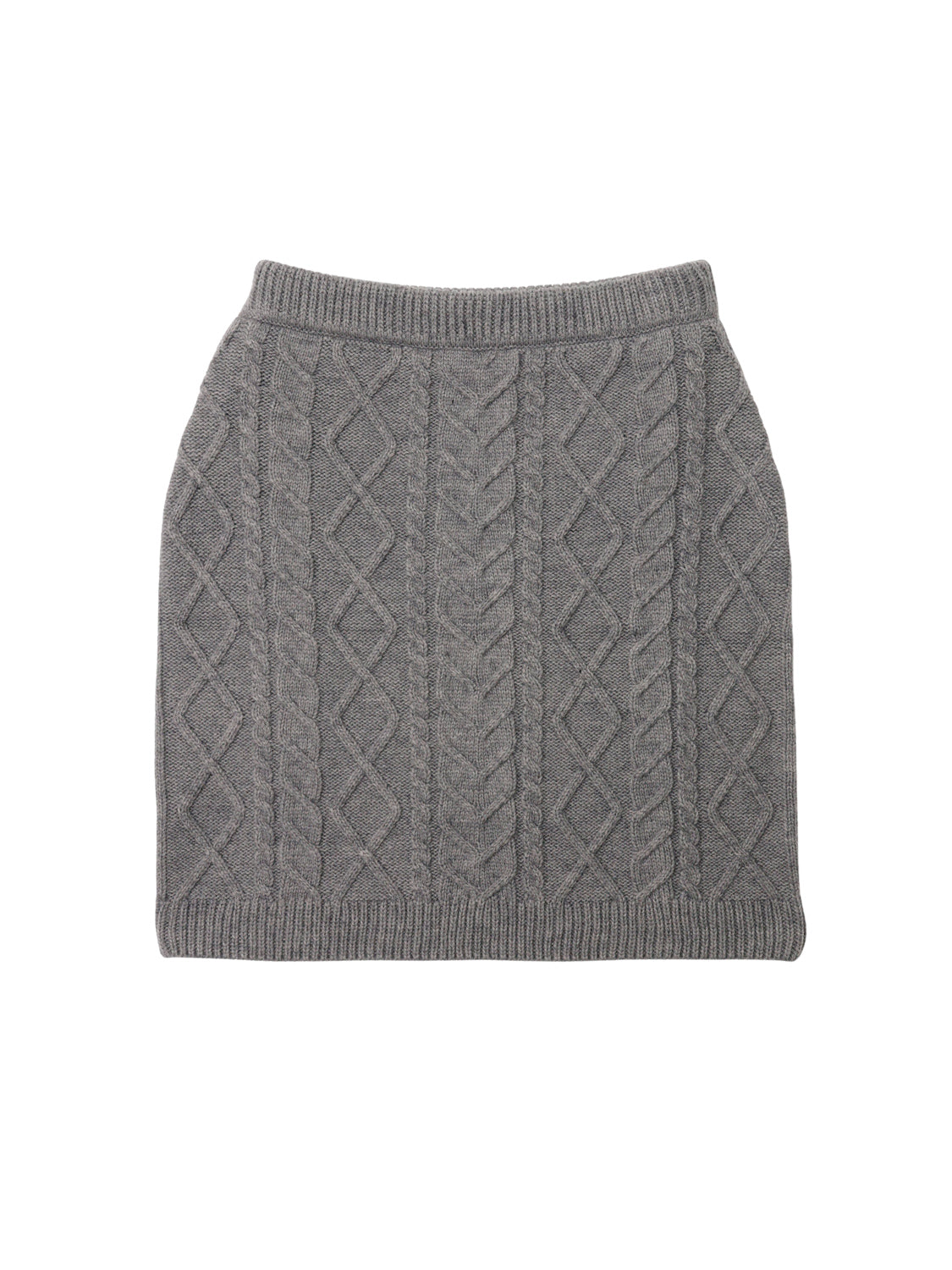 ケーブルニットスカート