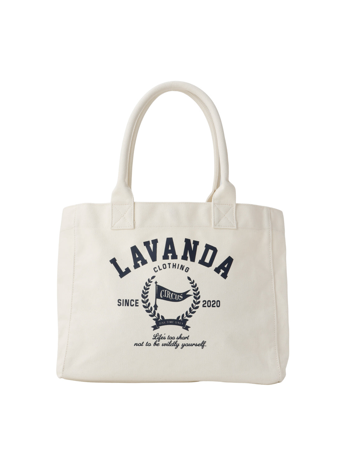 カレッジロゴキャンバストートバッグ