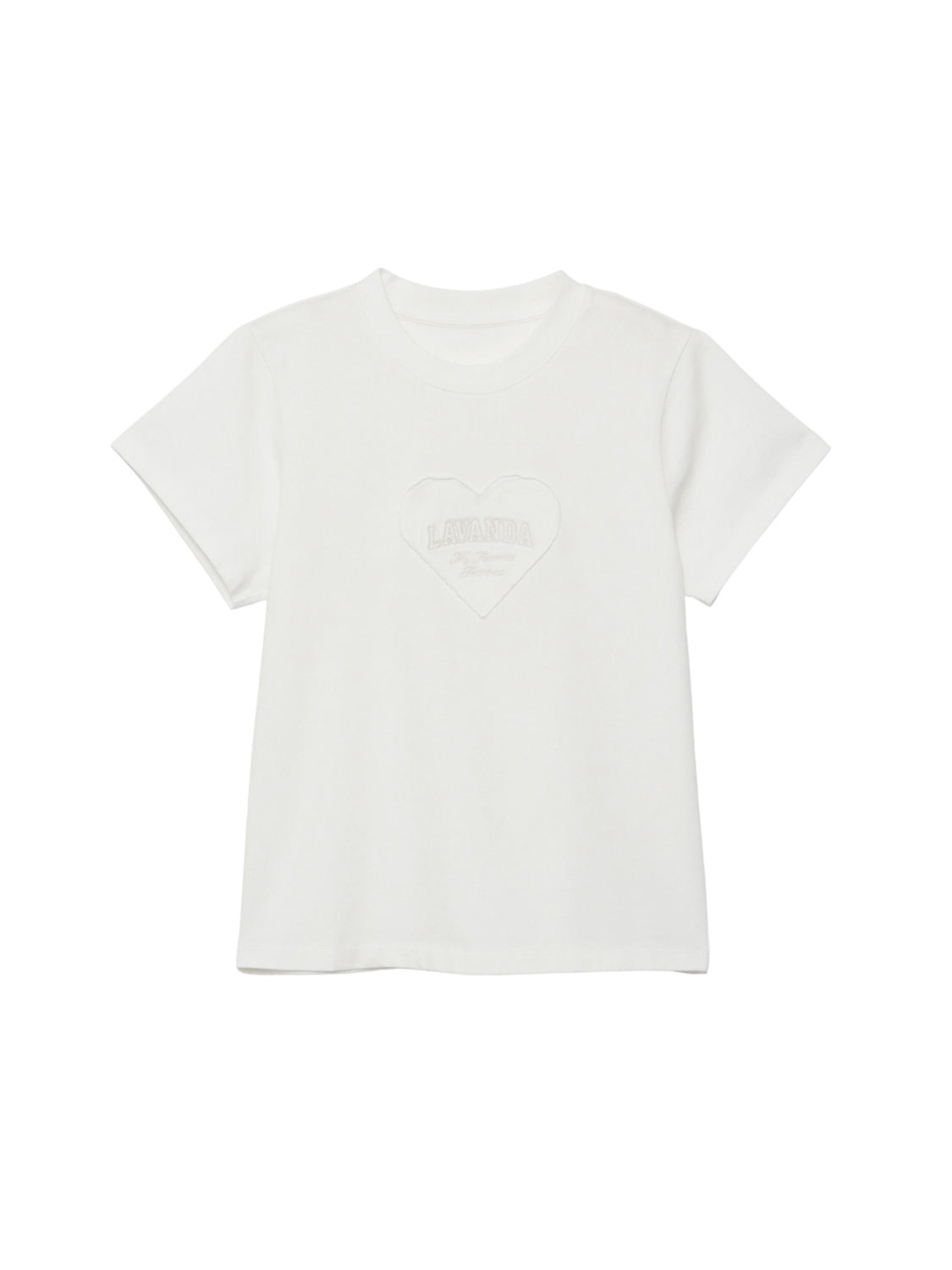 ハートモチーフコンパクトTシャツ