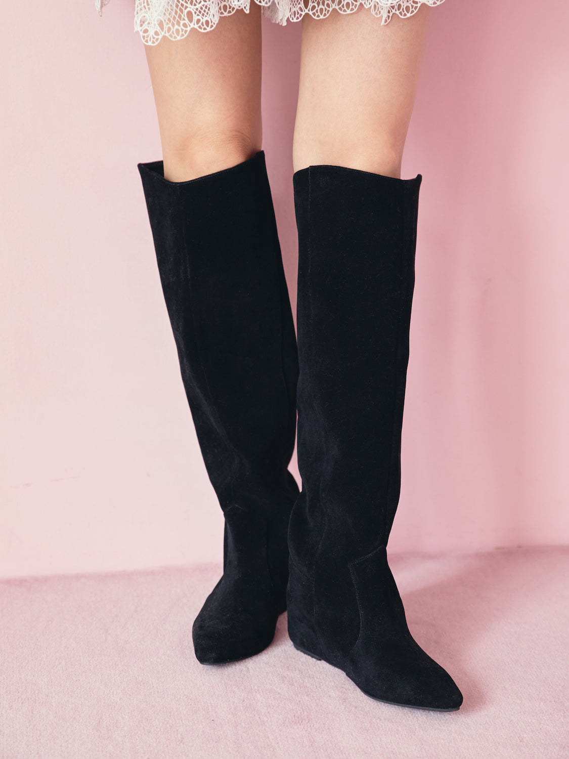 【再販】ワイドシャフトロングブーツ