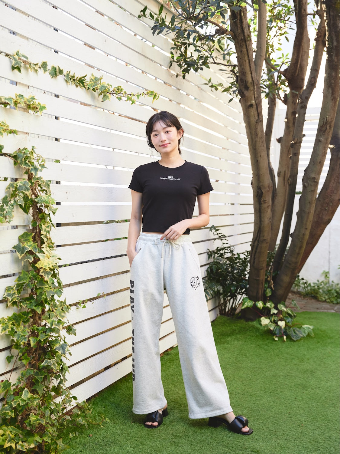 SET】ロゴTシャツ＆スウェットパンツ
